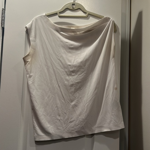 Norma Kamali drop shoulder top size small white - Picture 5 of 12